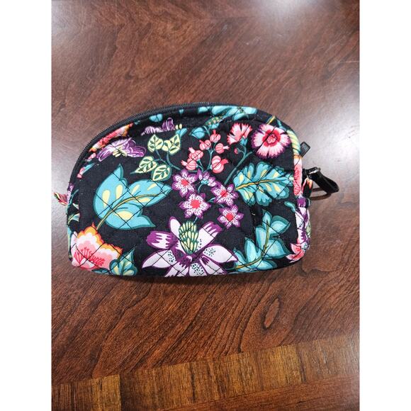 Retired Vera Bradley Vines Floral Triple Zip Cross Body Purse Handbag & Wallet - Picture 6 of 7